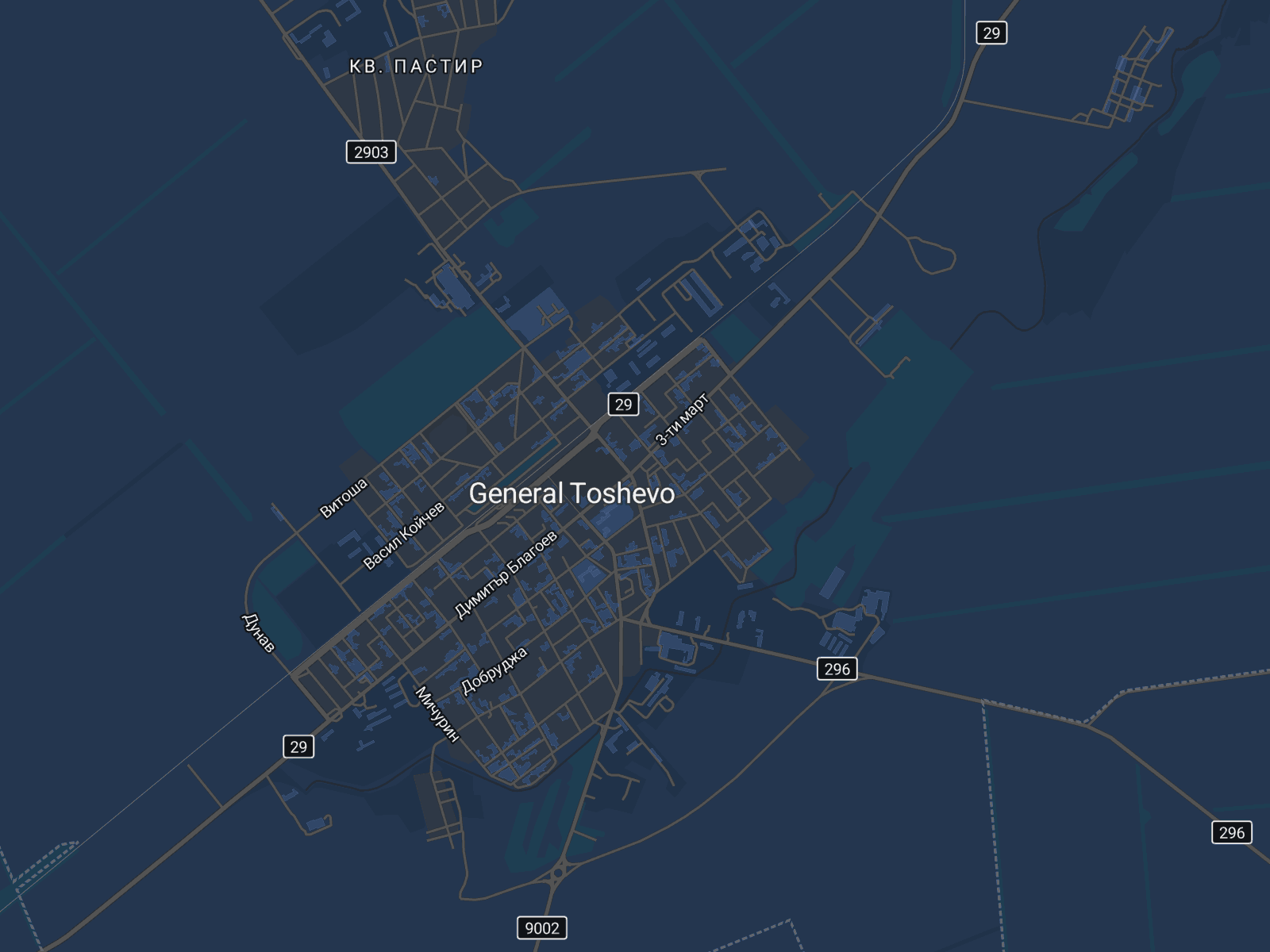 Карта на Генерал Тошево
