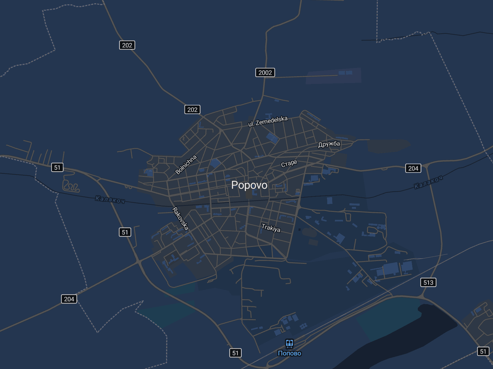 Карта на Попово