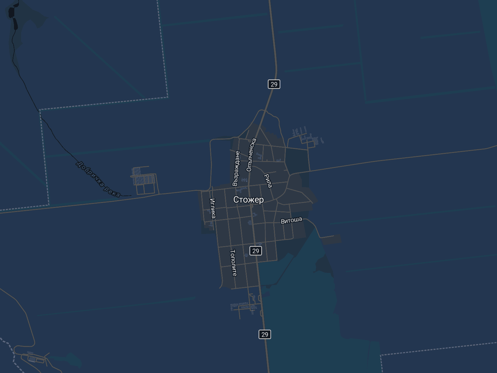 Карта на Добрич-селска