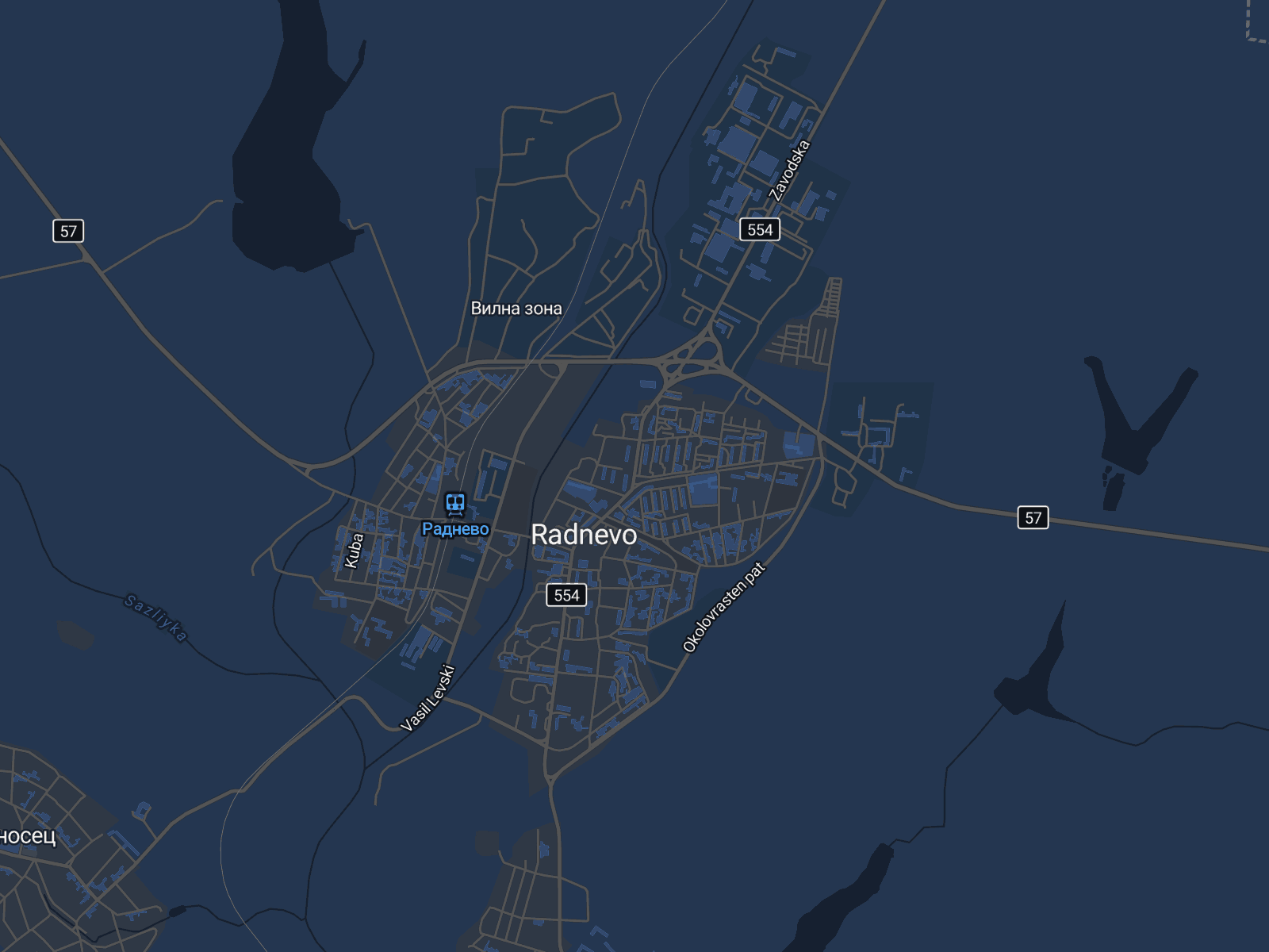 Карта на Раднево