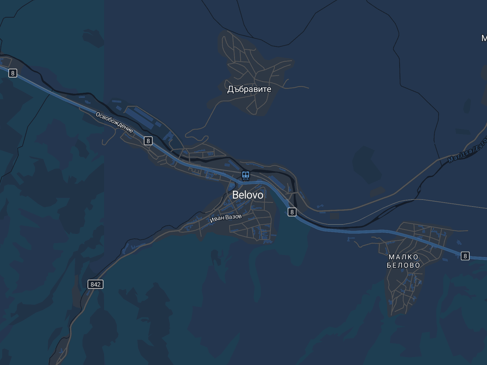 Карта на Белово