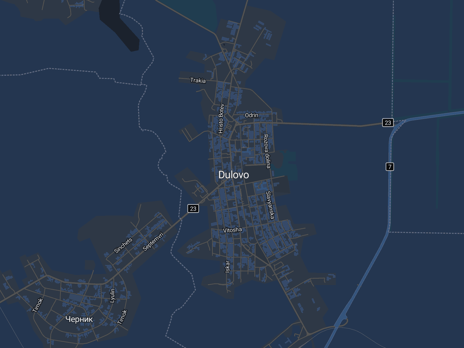 Карта на Дулово