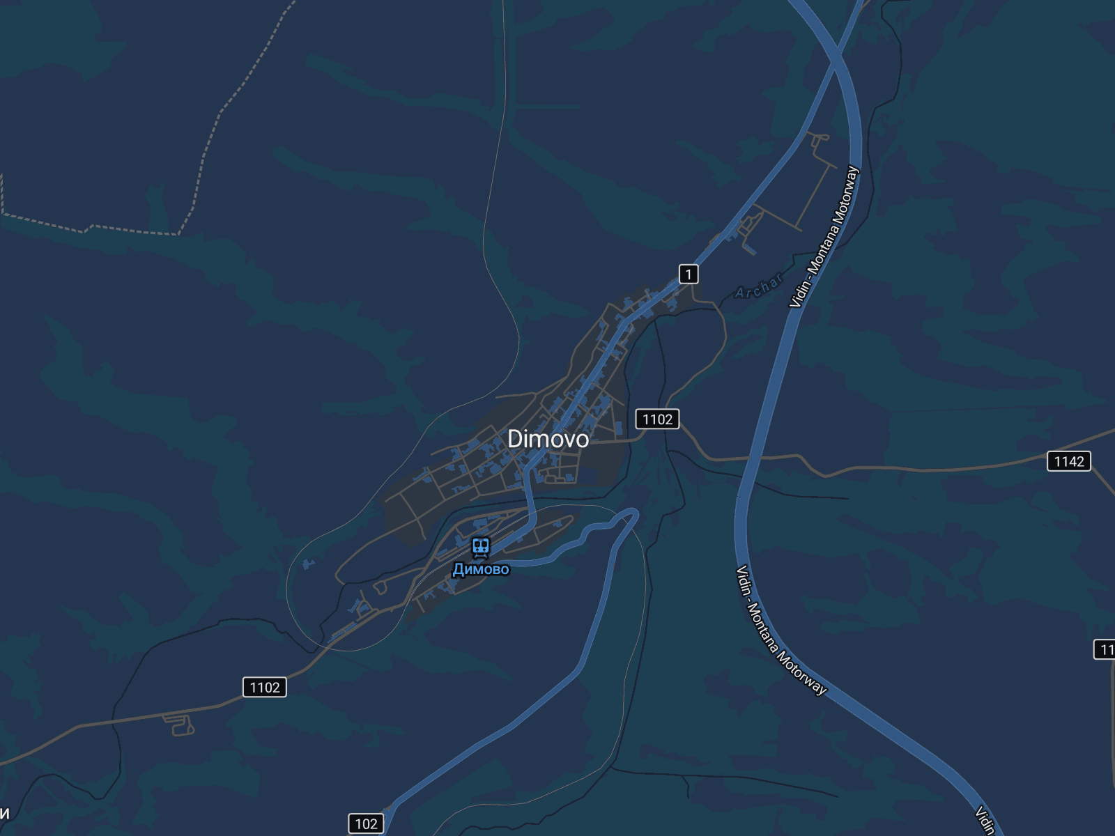 Карта на Димово