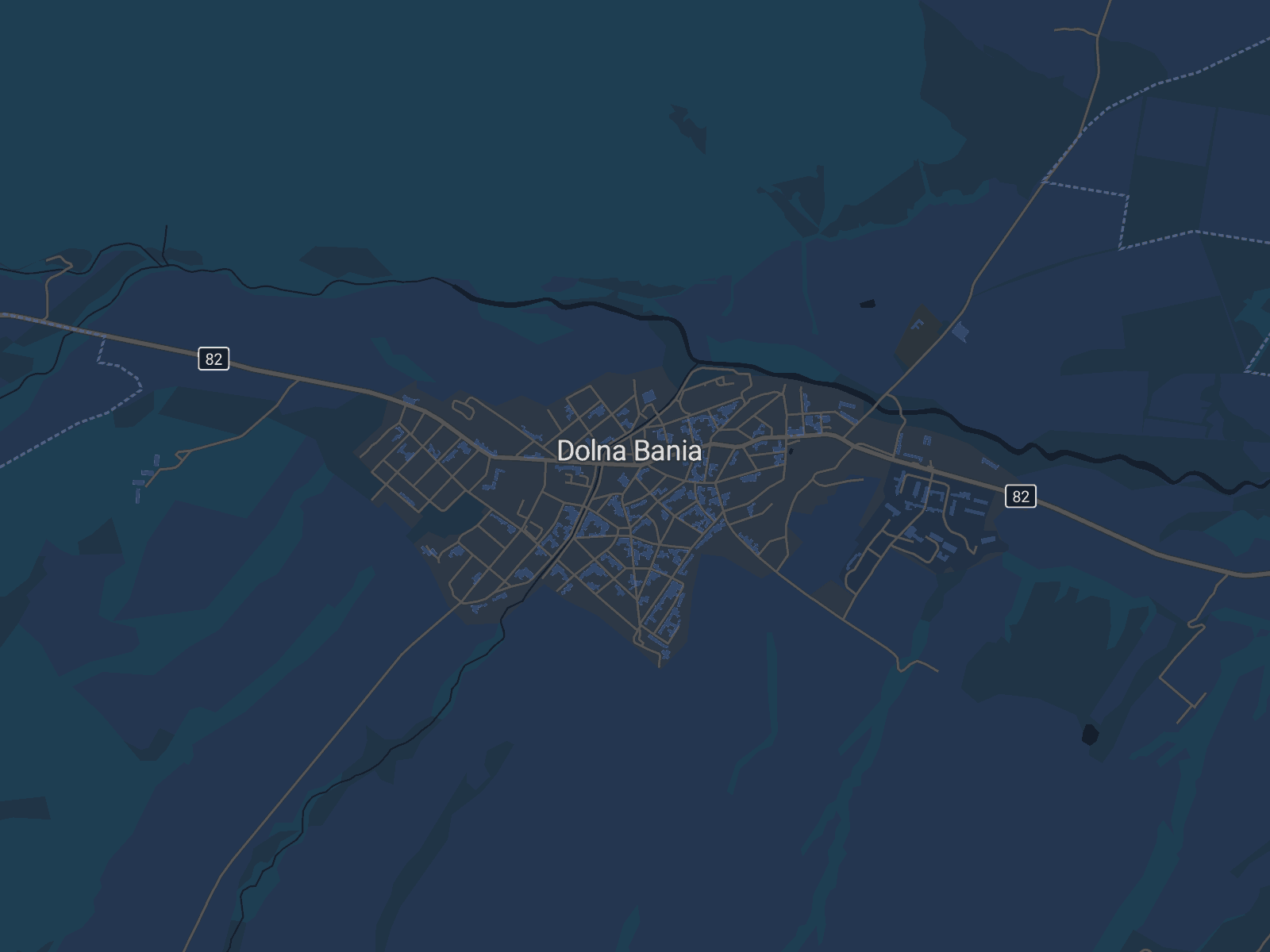 Карта на Долна баня