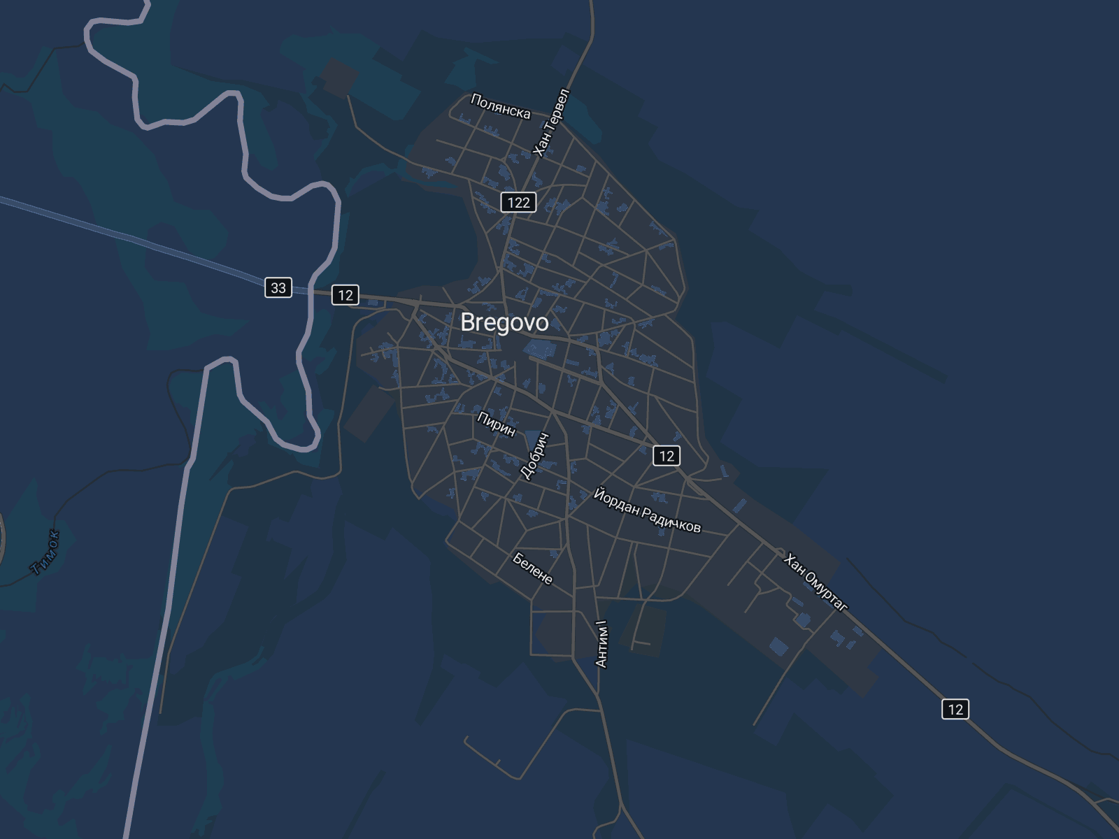 Карта на Брегово