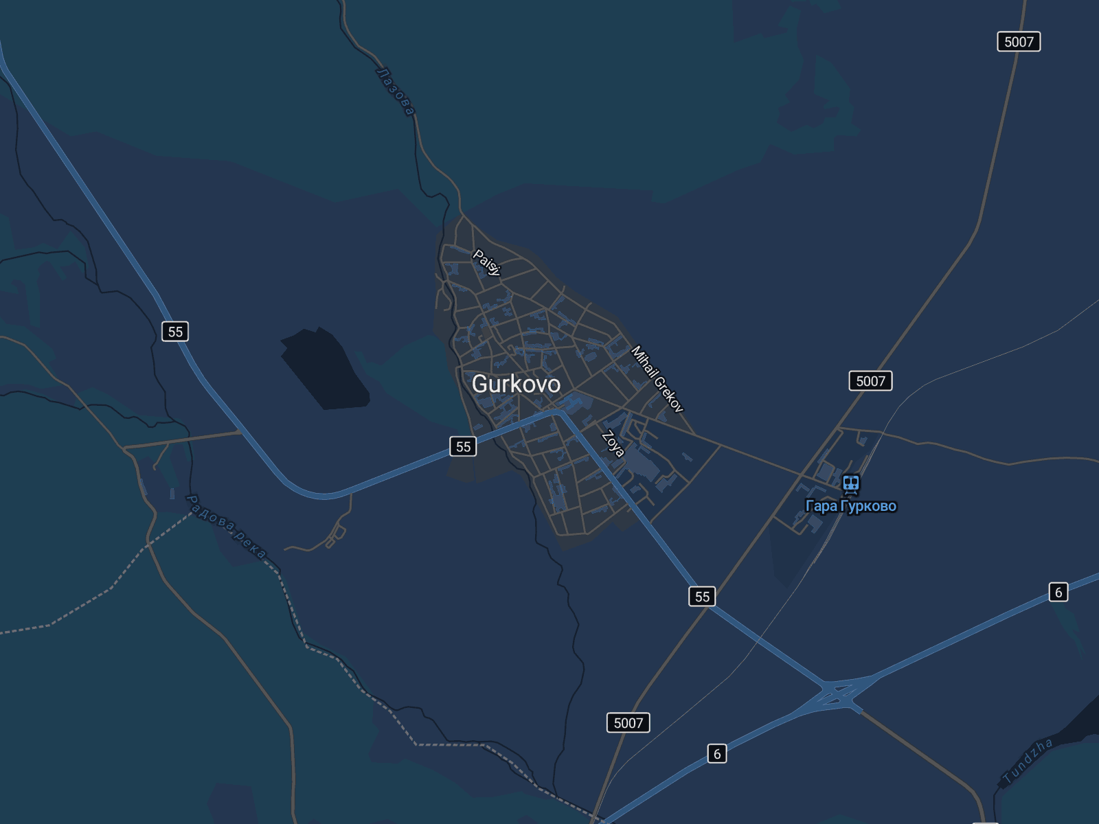 Карта на Гурково