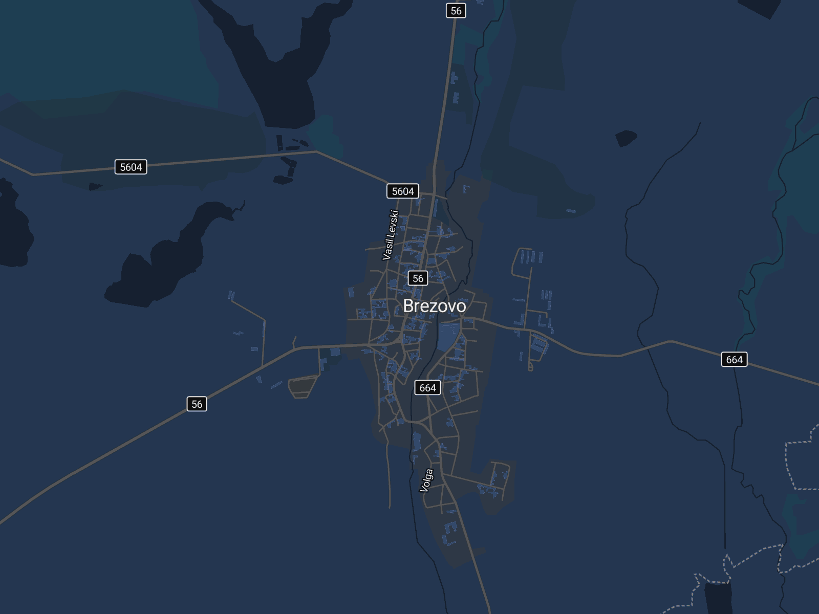 Карта на Брезово