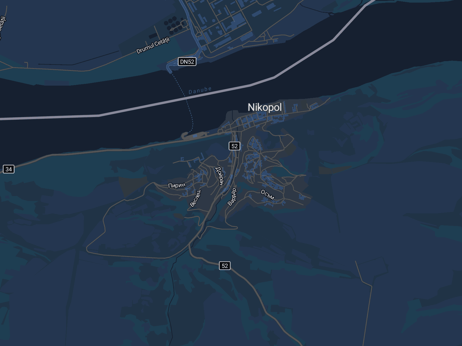 Карта на Никопол