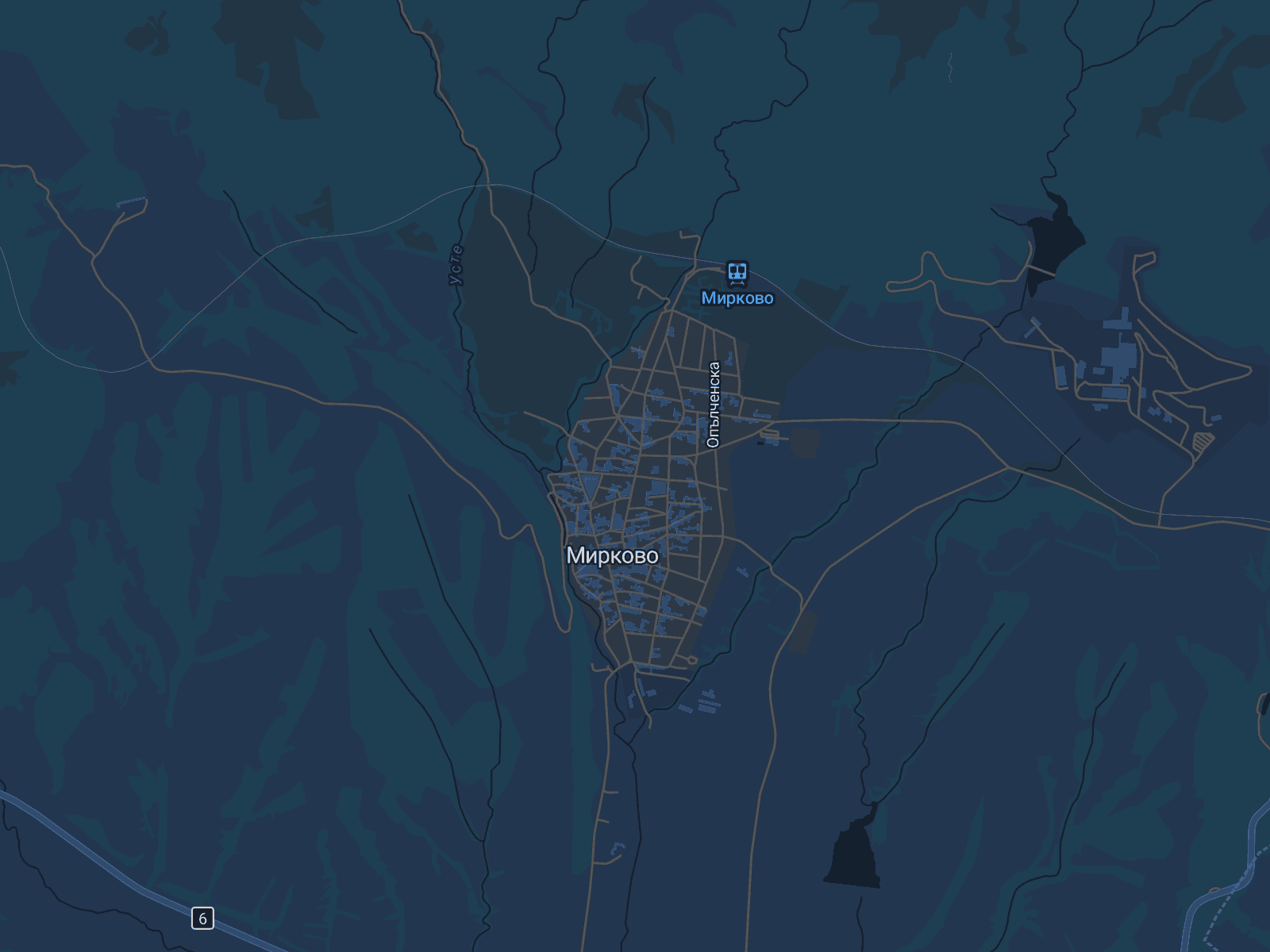 Карта на Мирково