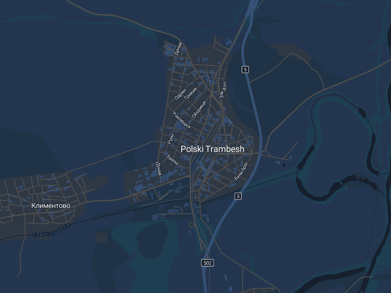 Карта на Полски Тръмбеш