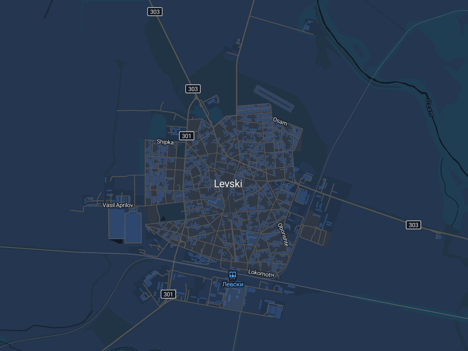 Карта на Левски