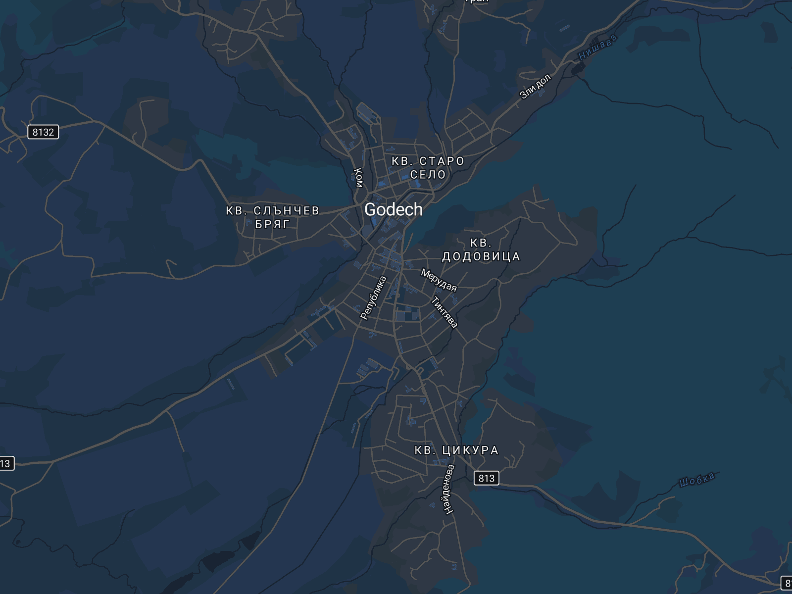 Карта на Годеч