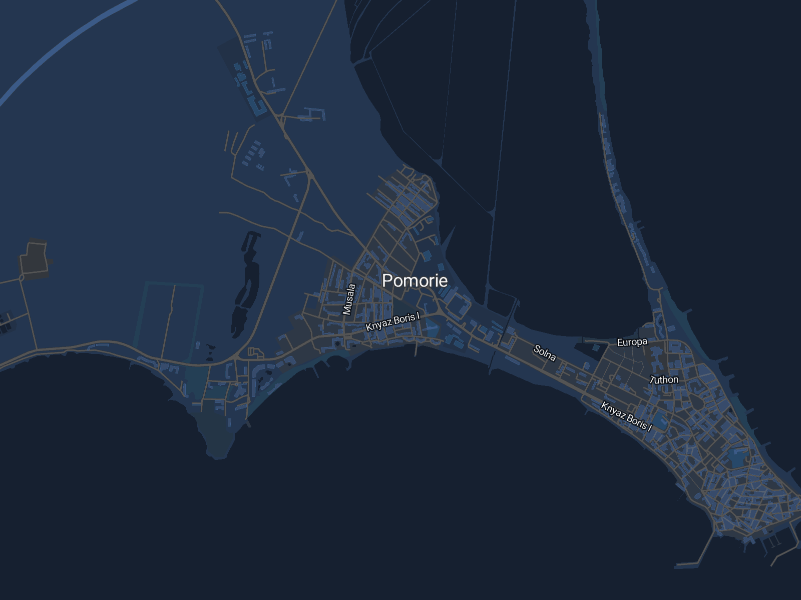 Карта на Поморие