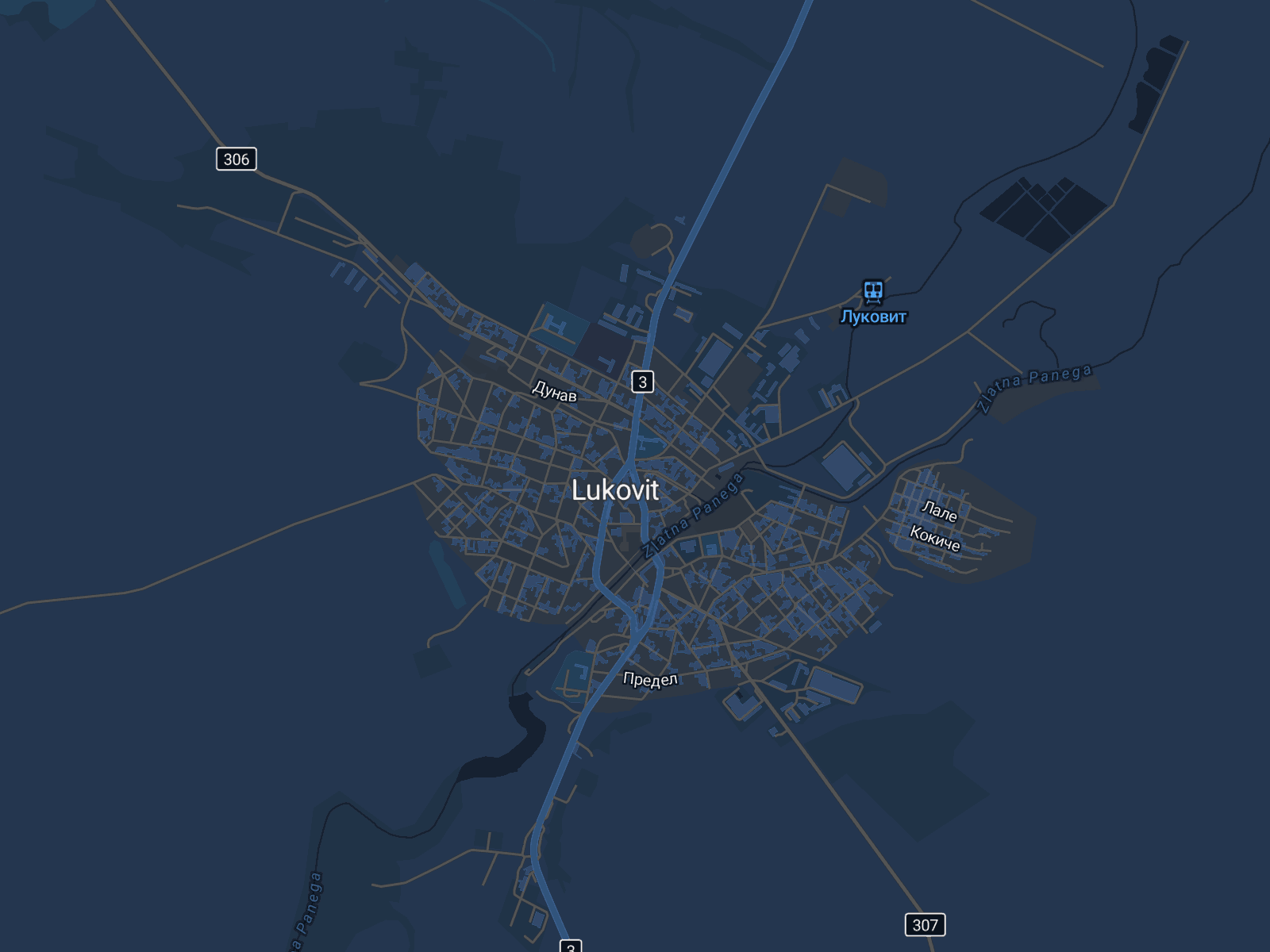 Карта на Луковит