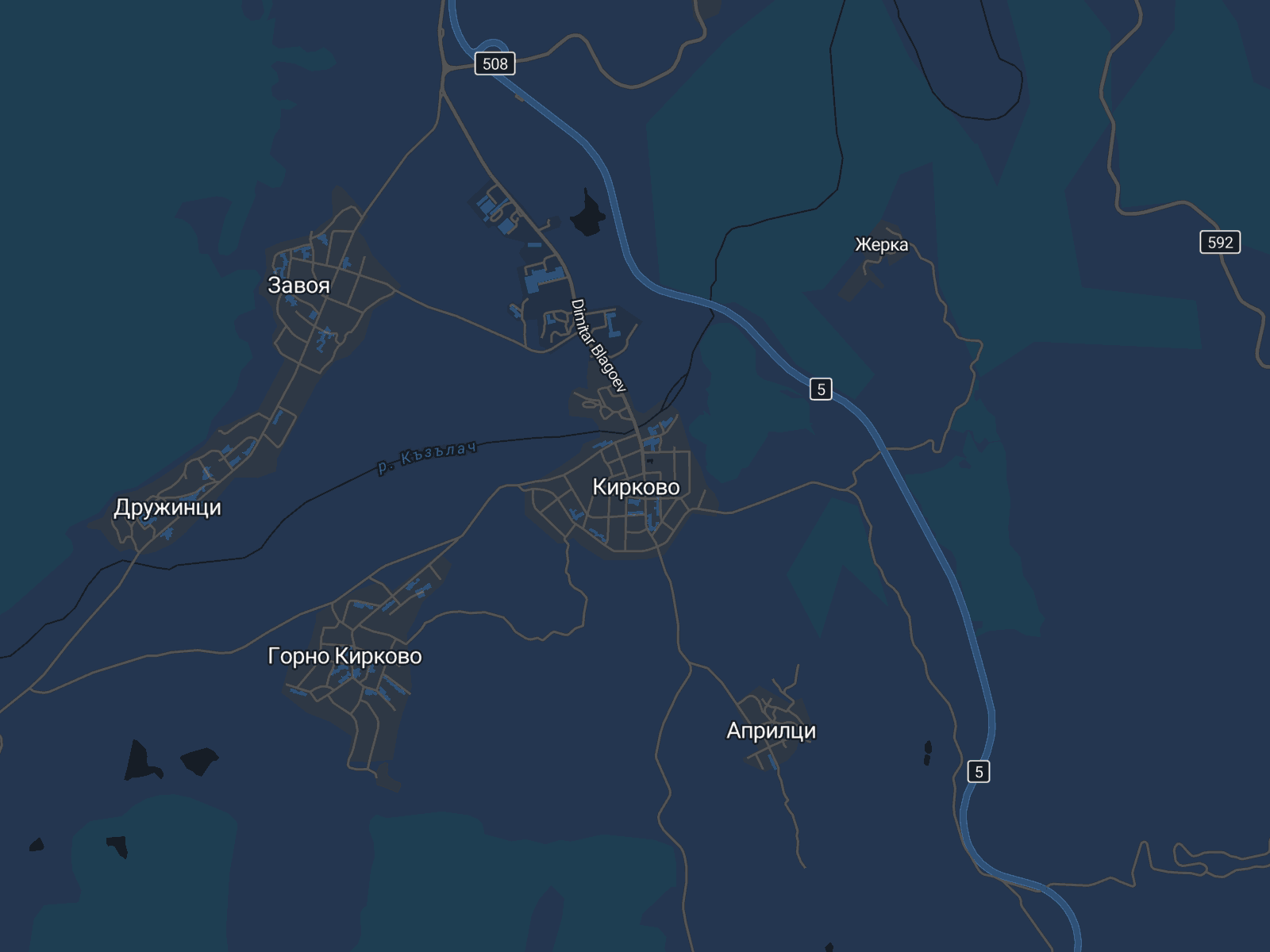 Карта на Кирково