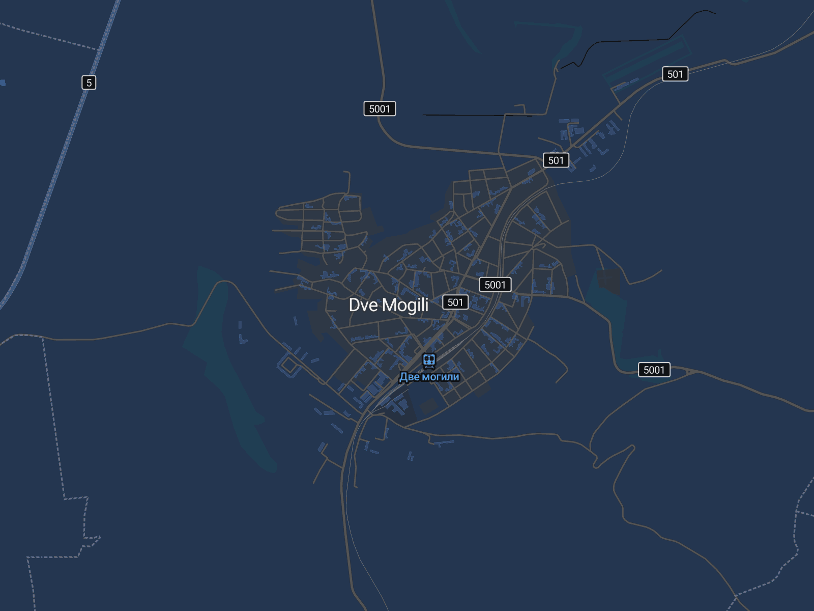 Карта на Две могили