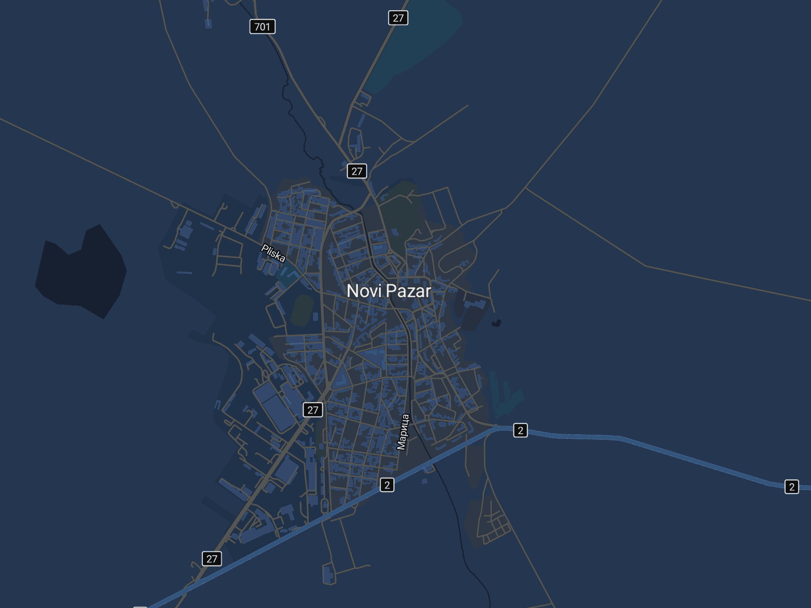 Карта на Нови пазар