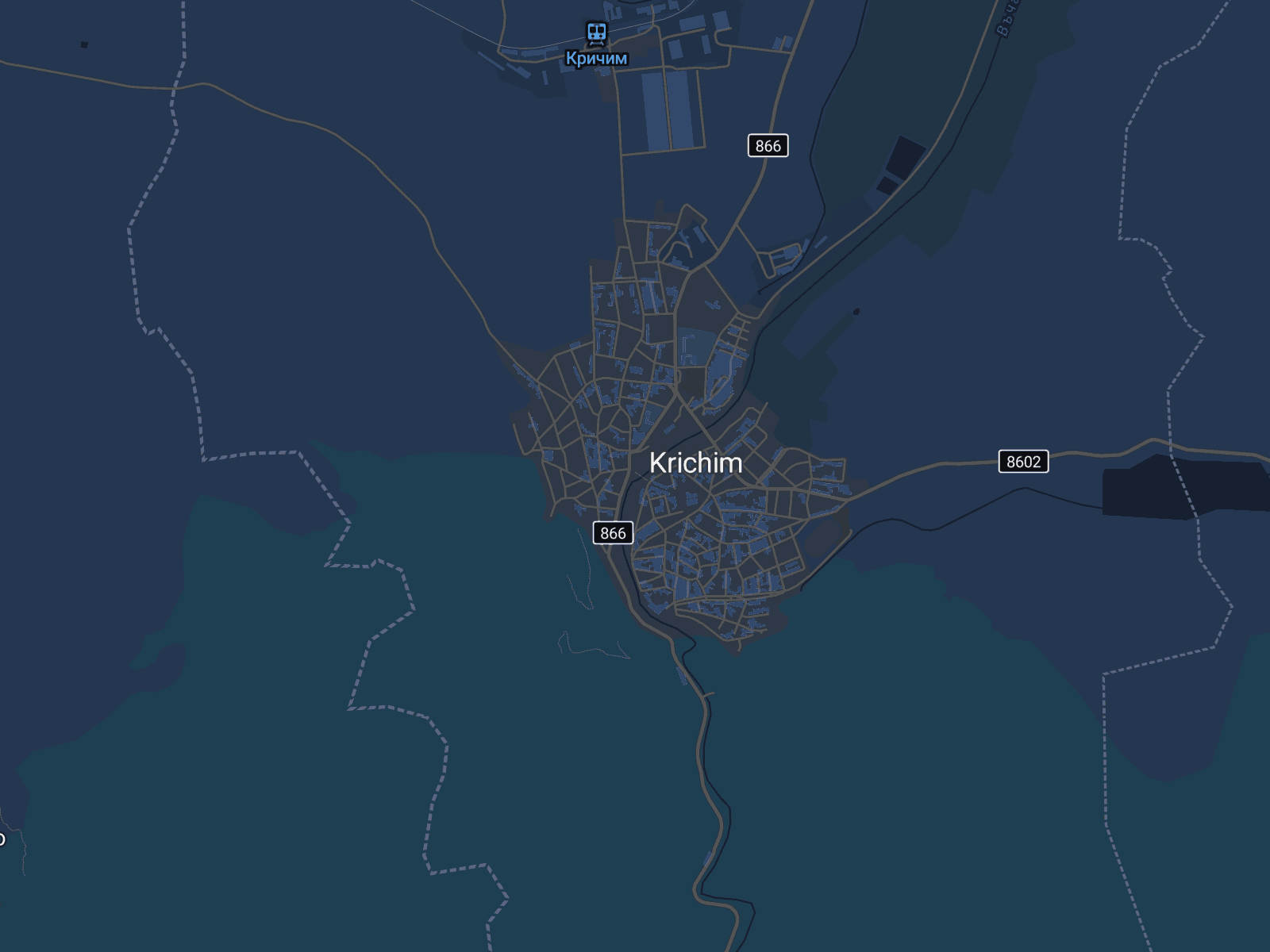 Карта на Кричим