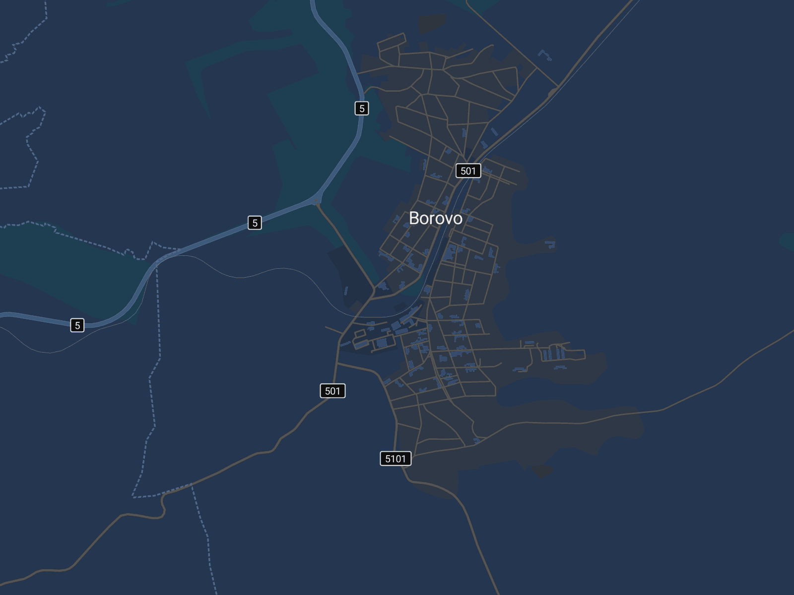 Карта на Борово