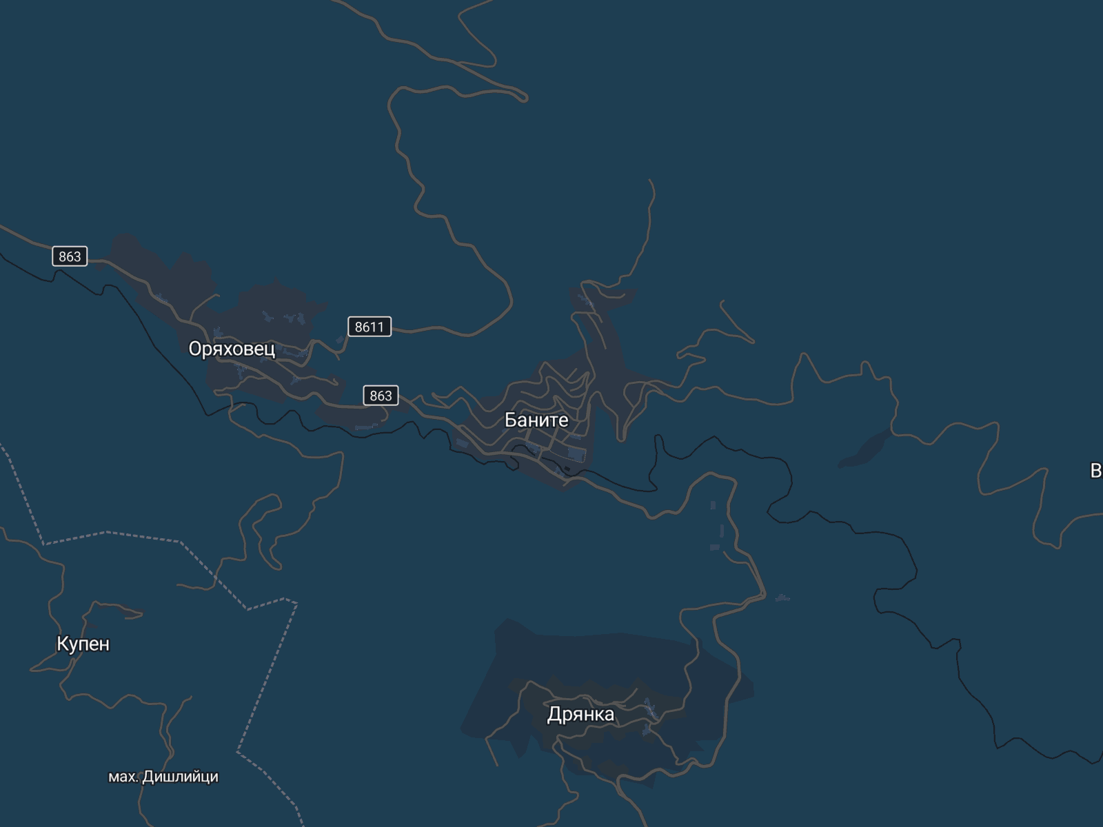 Карта на Баните