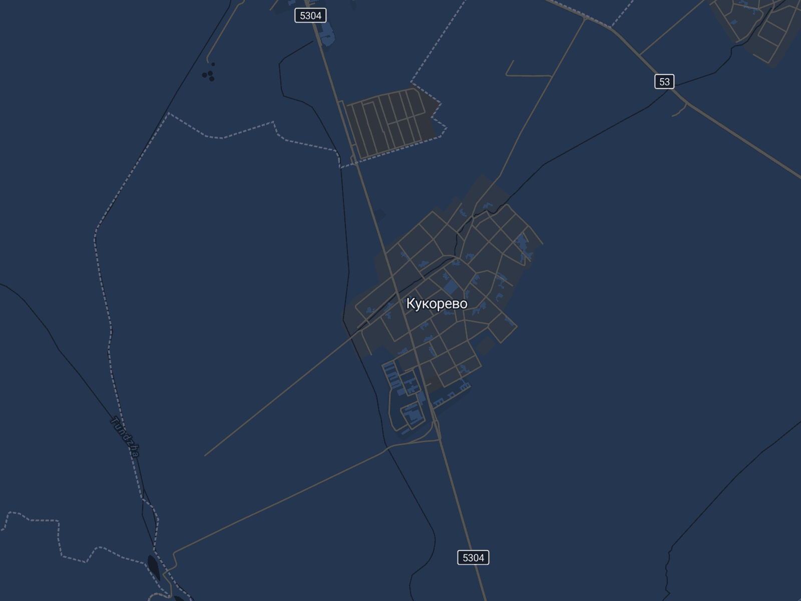 Карта на Тунджа