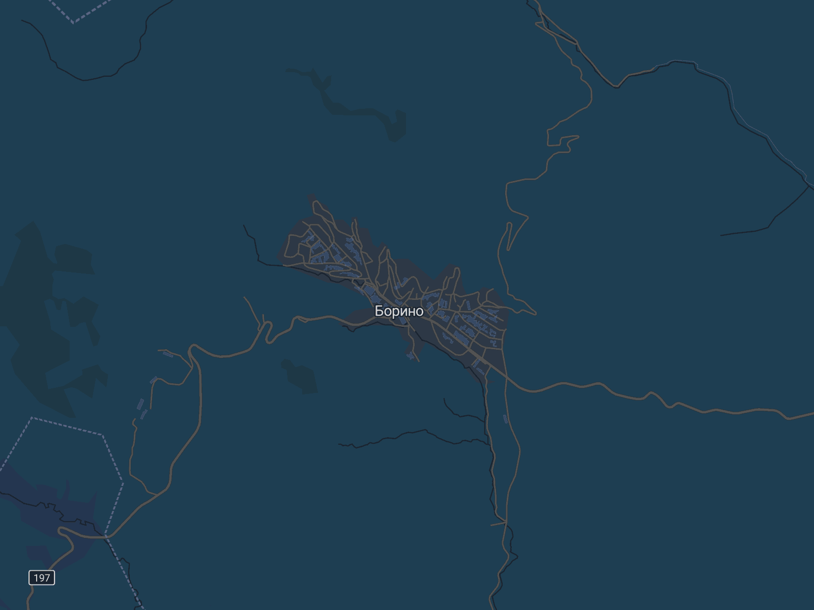 Карта на Борино