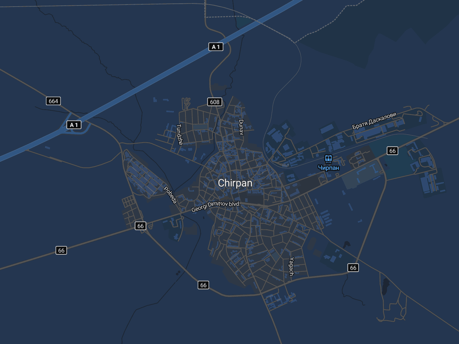 Карта на Чирпан