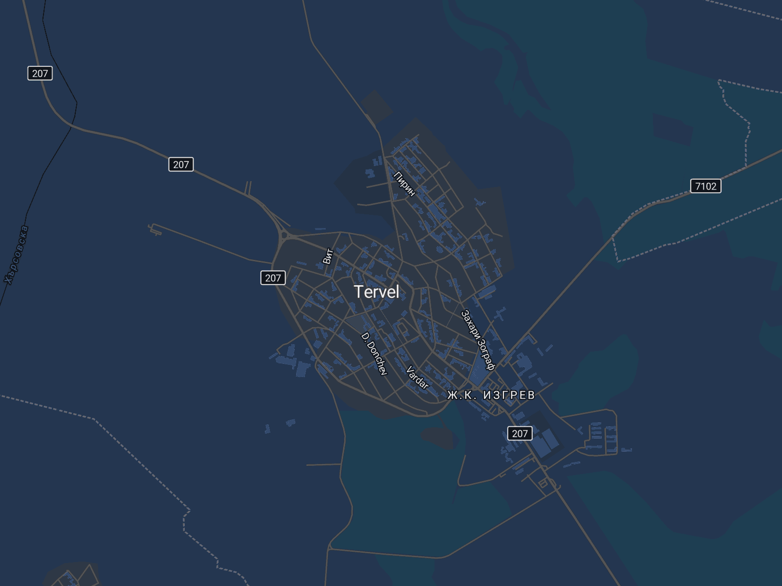 Карта на Тервел