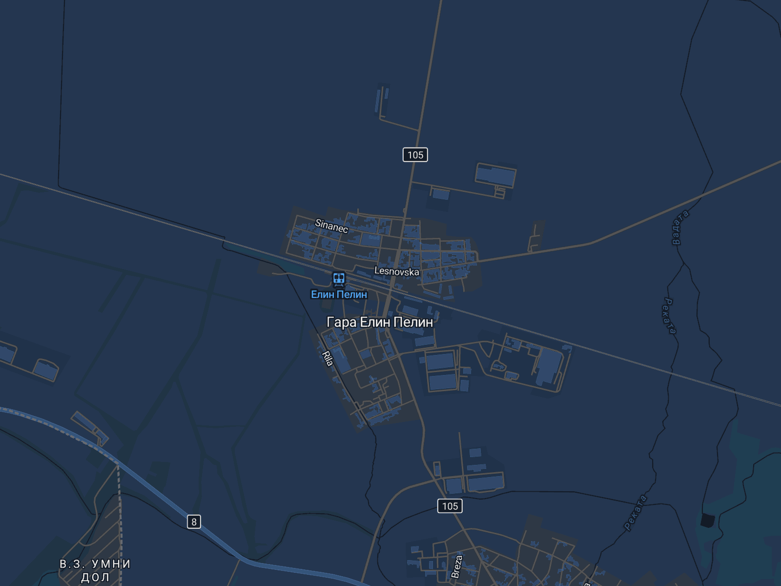 Карта на Елин Пелин