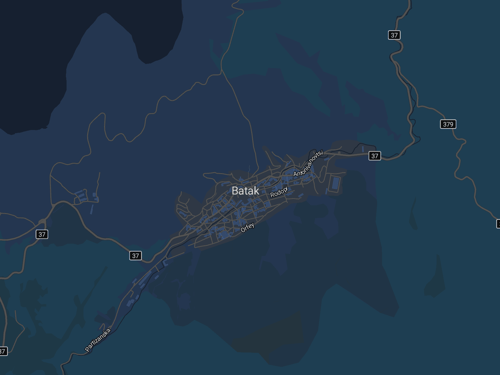 Карта на Батак