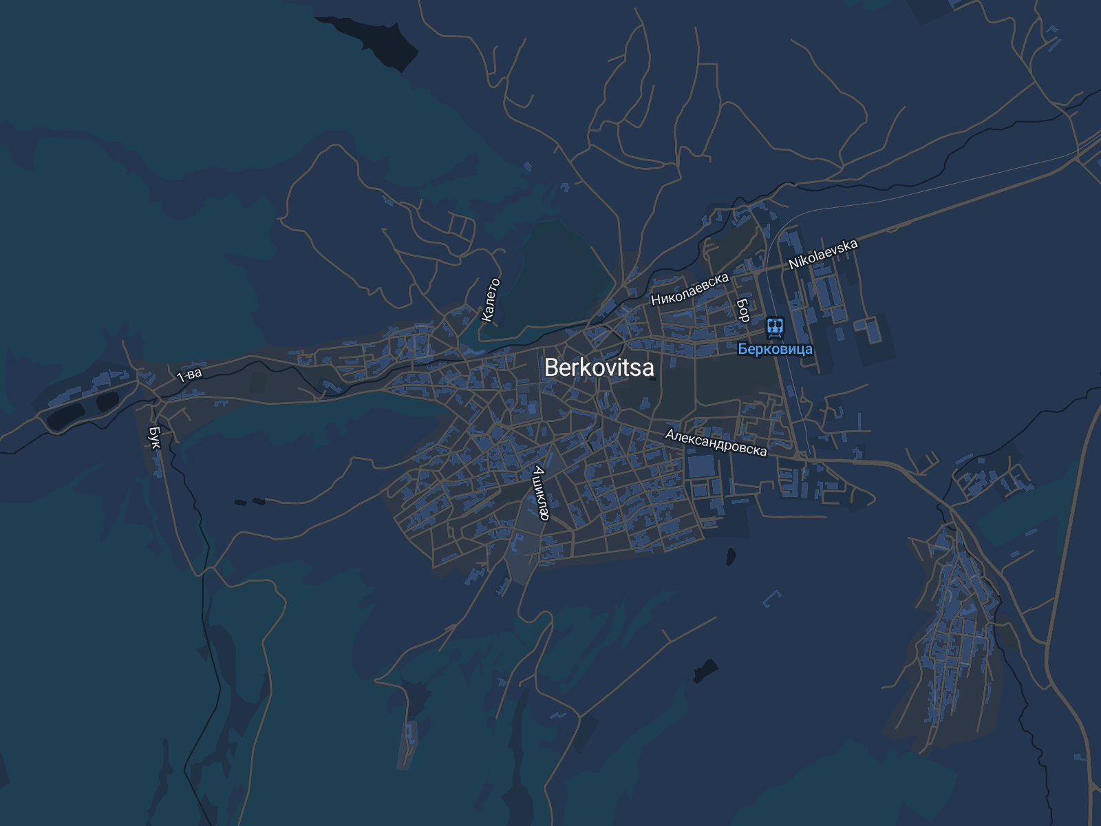 Карта на Берковица