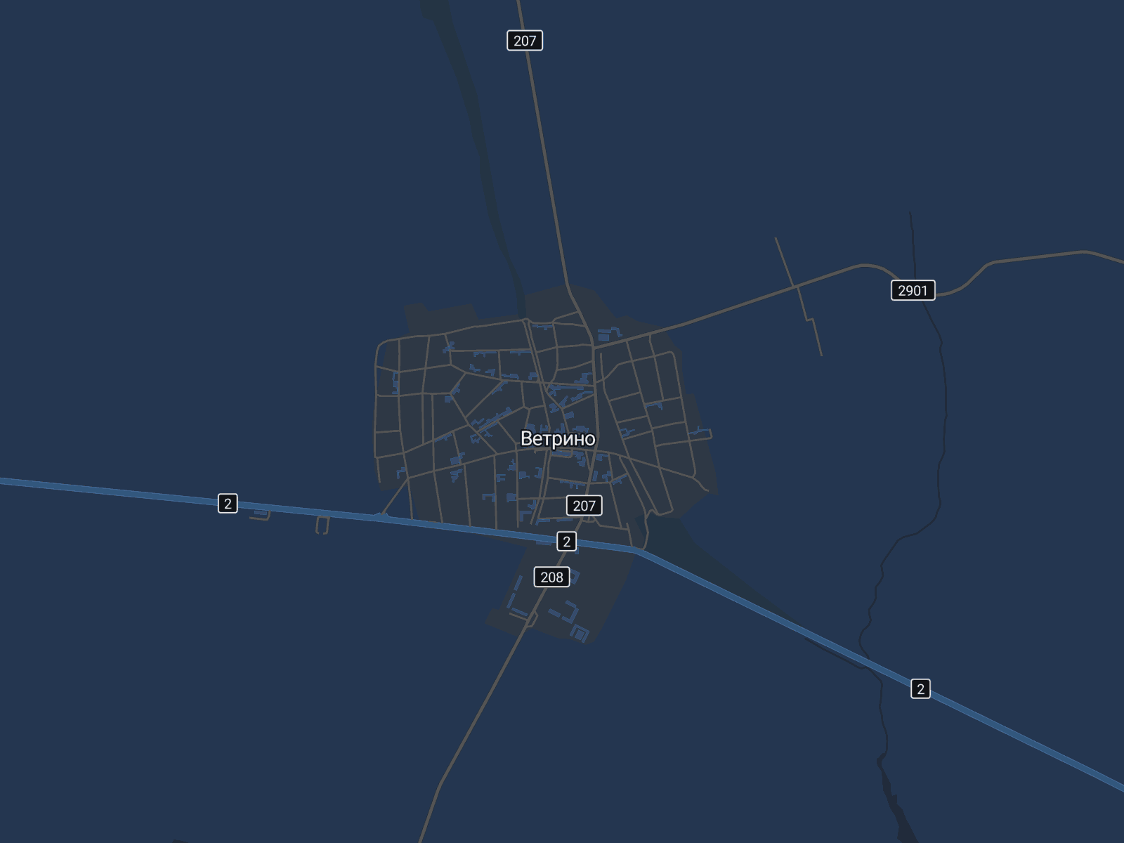 Карта на Ветрино