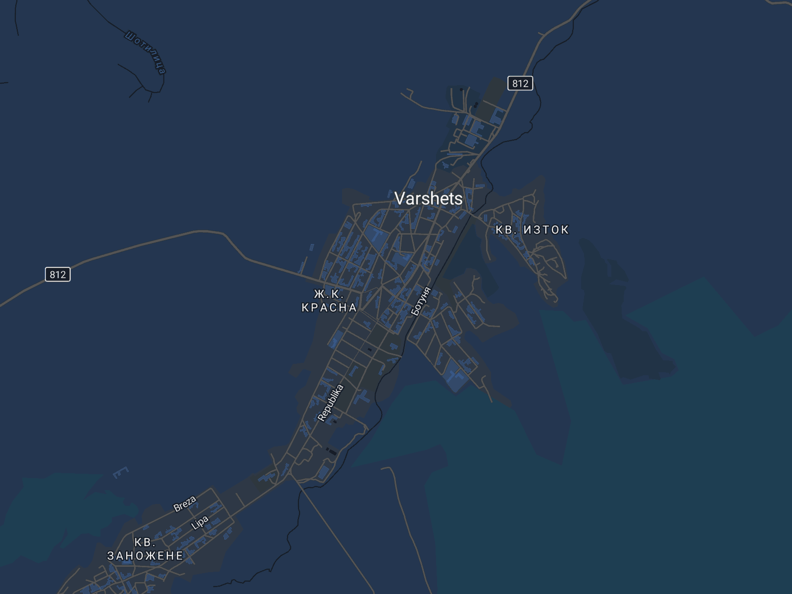 Карта на Вършец