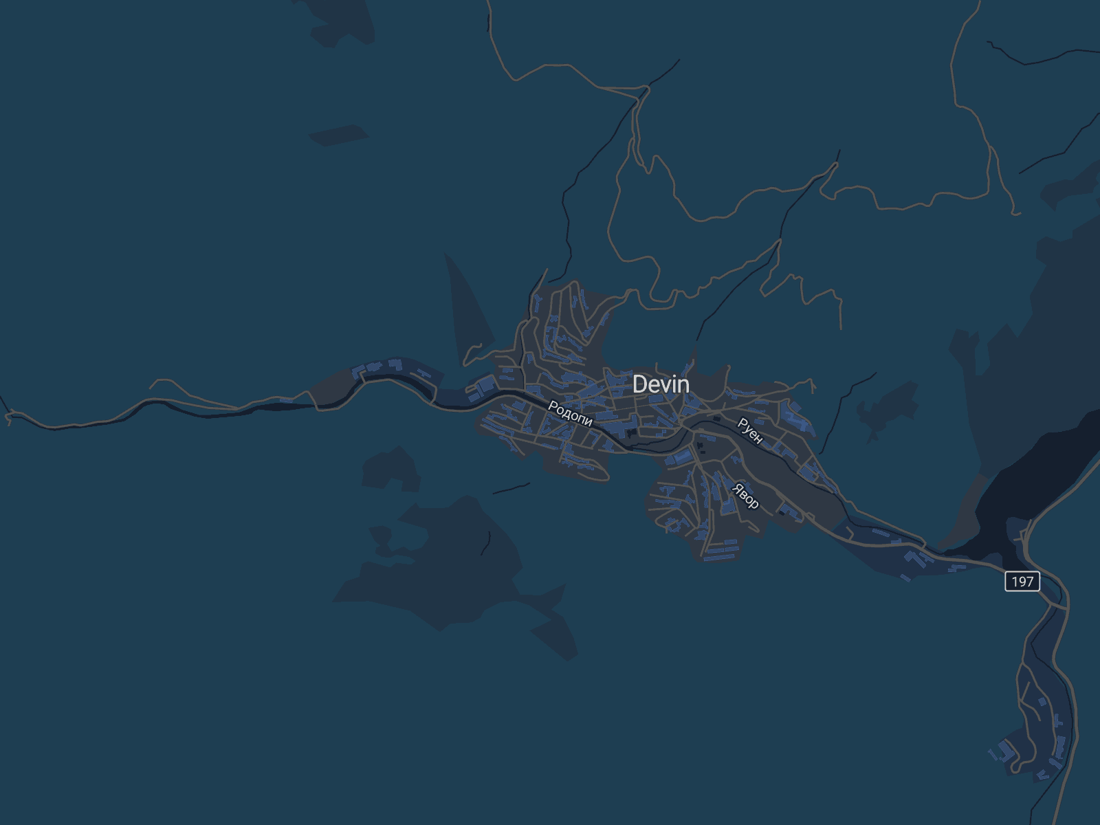 Карта на Девин