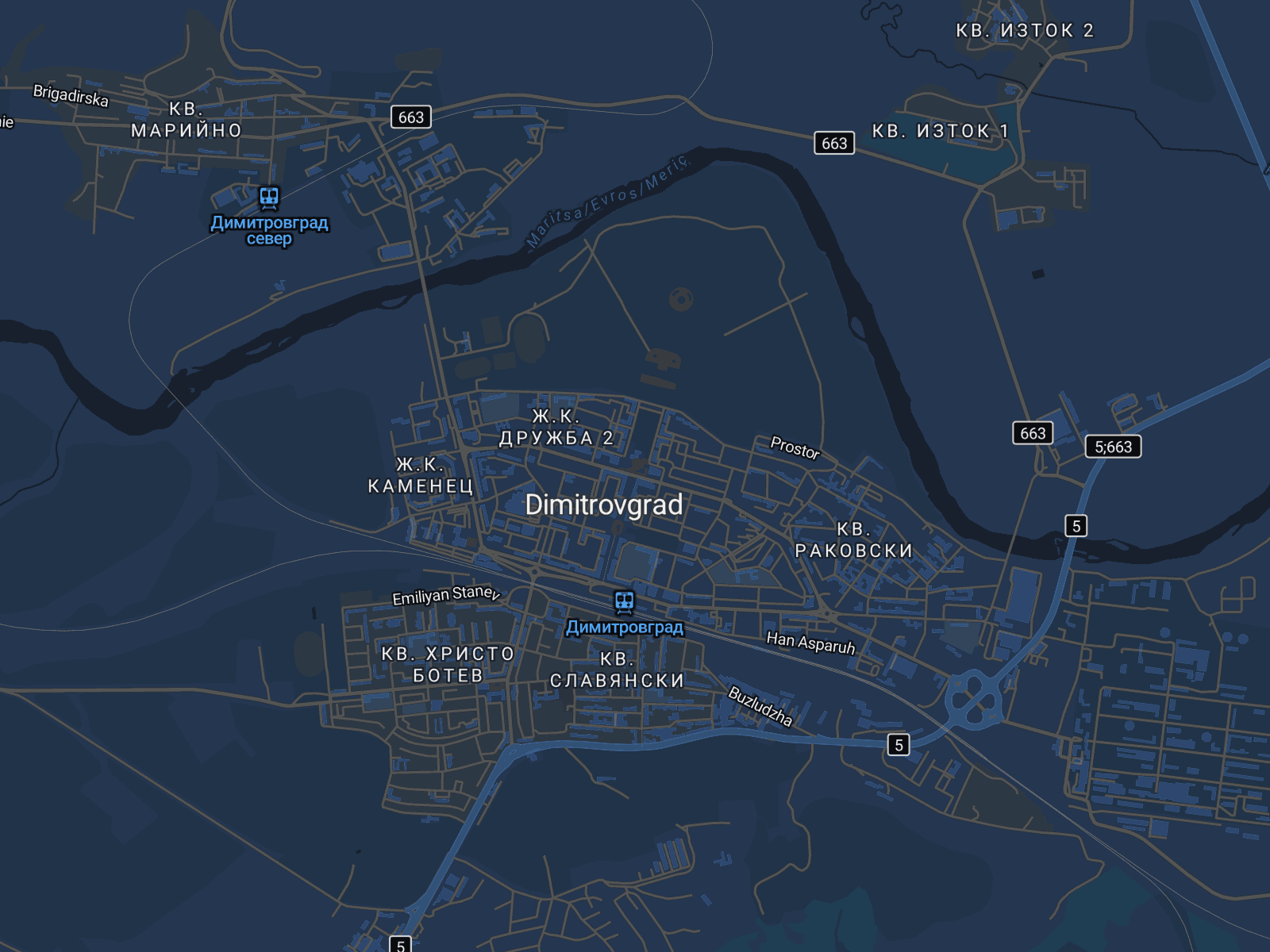 Карта на Димитровград