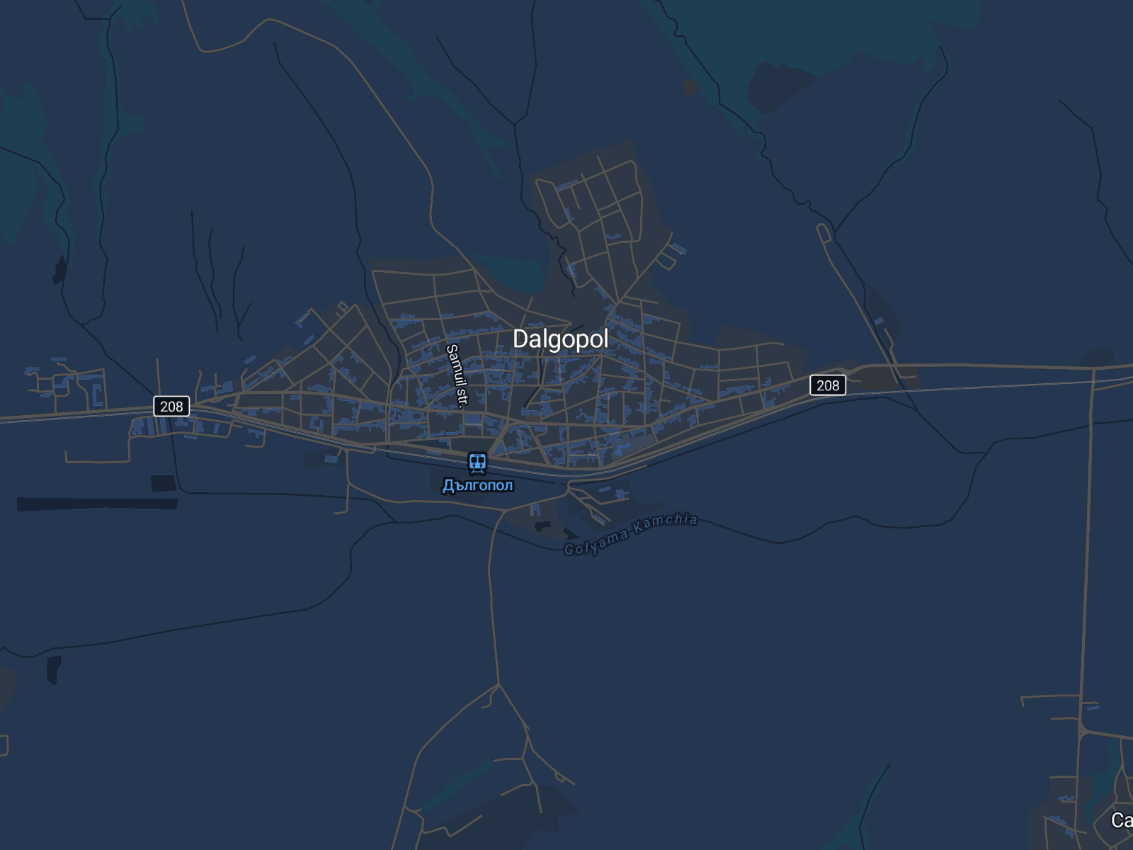 Карта на Дългопол