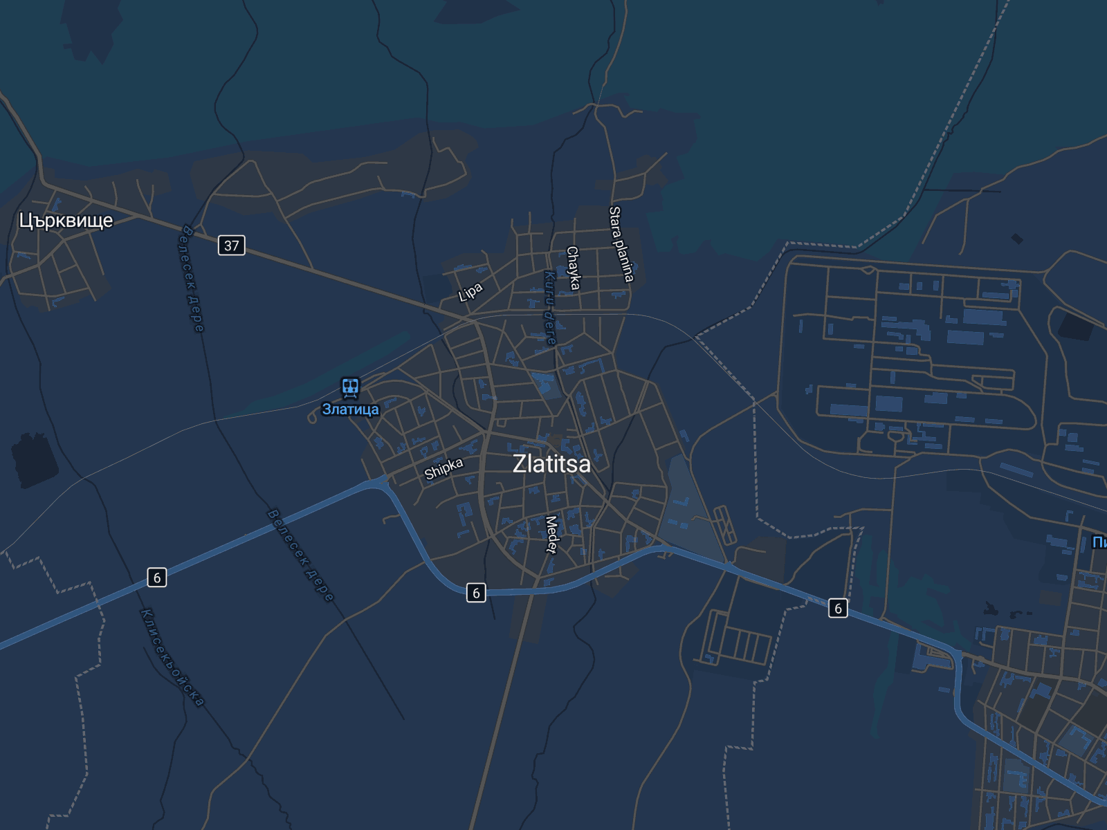 Карта на Златица