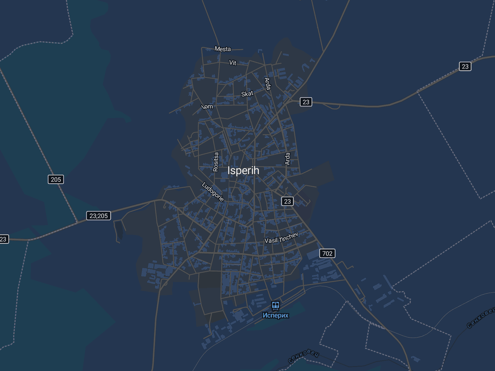 Карта на Исперих