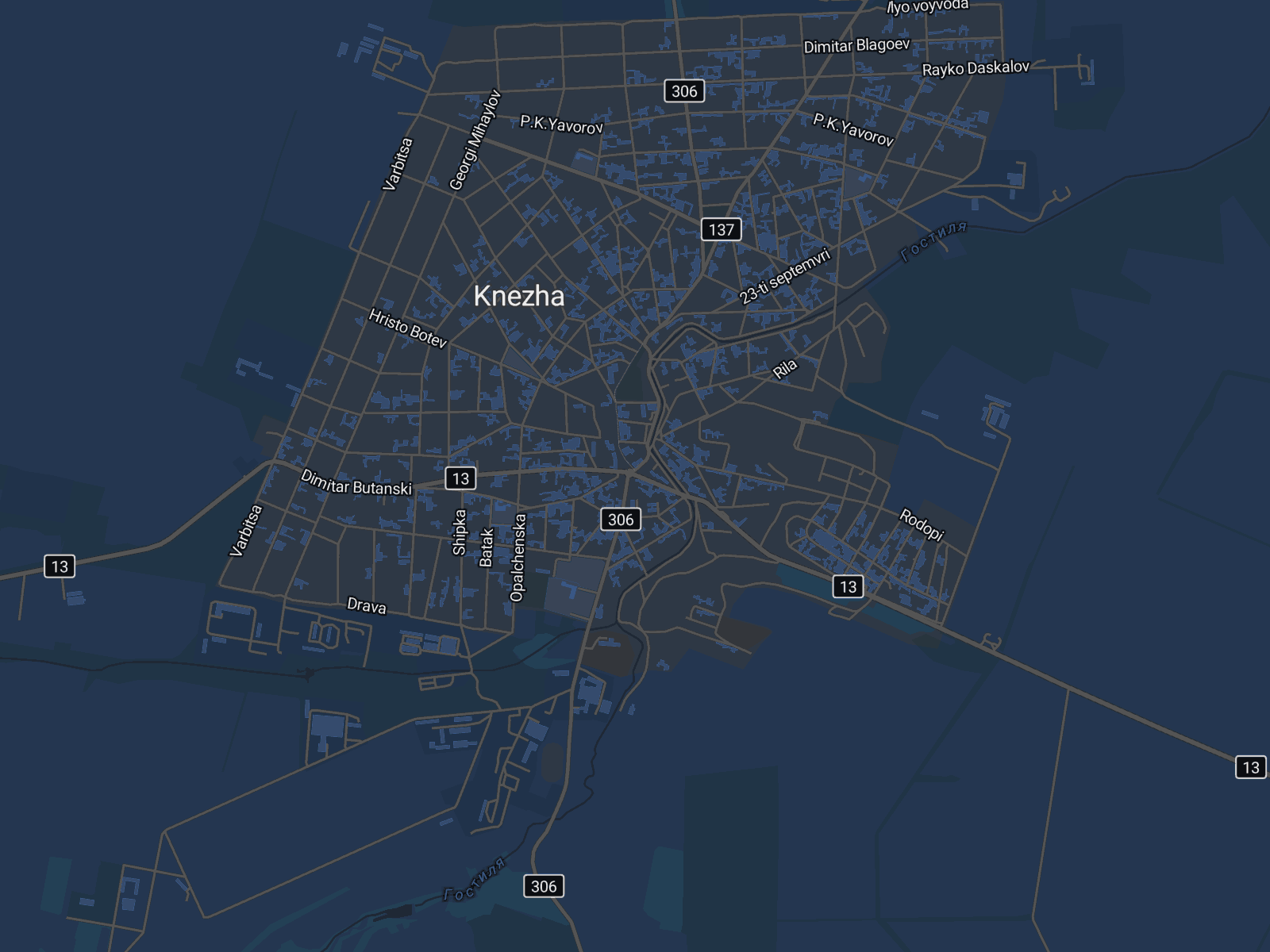 Карта на Кнежа