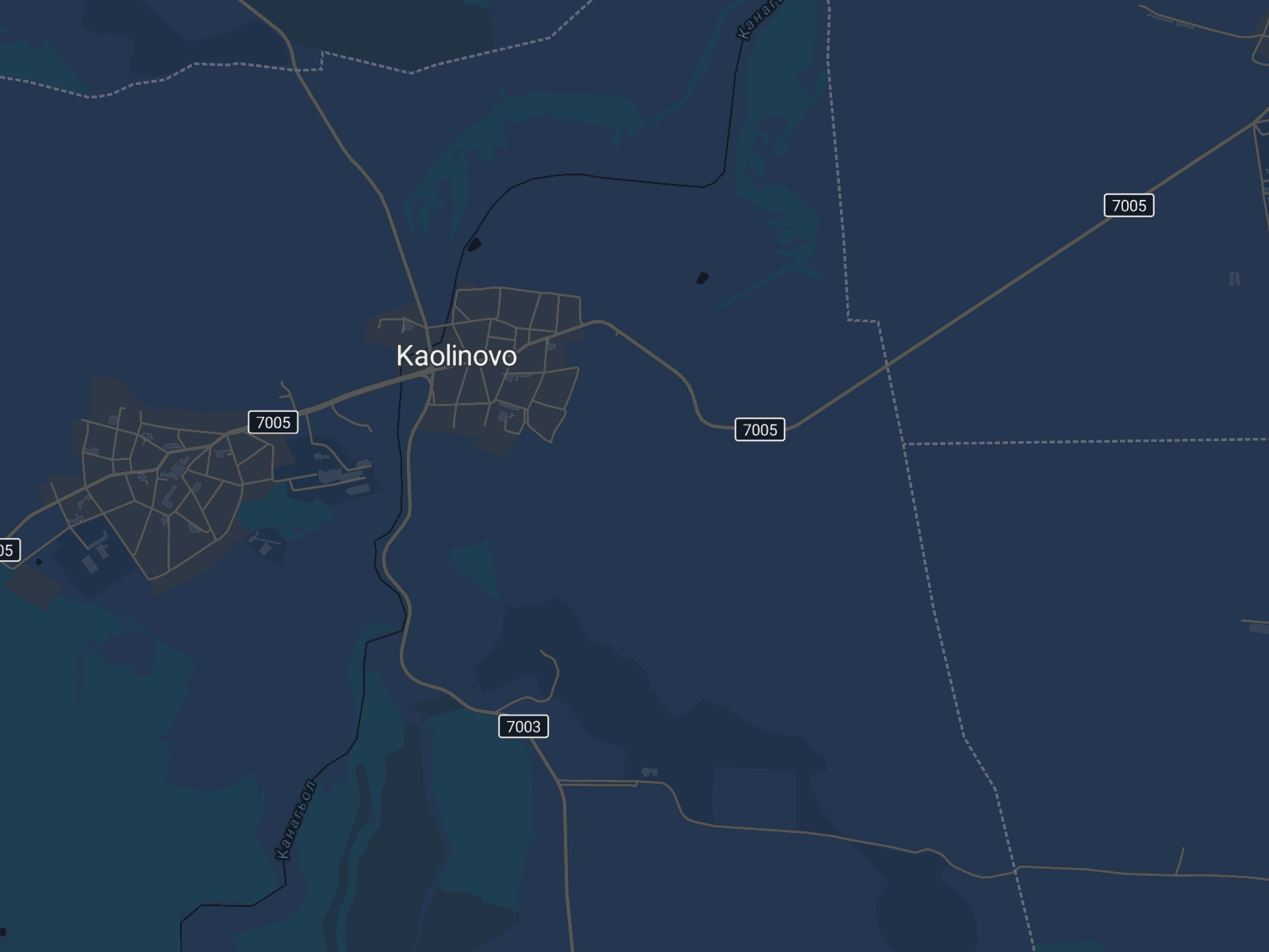 Карта на Каолиново