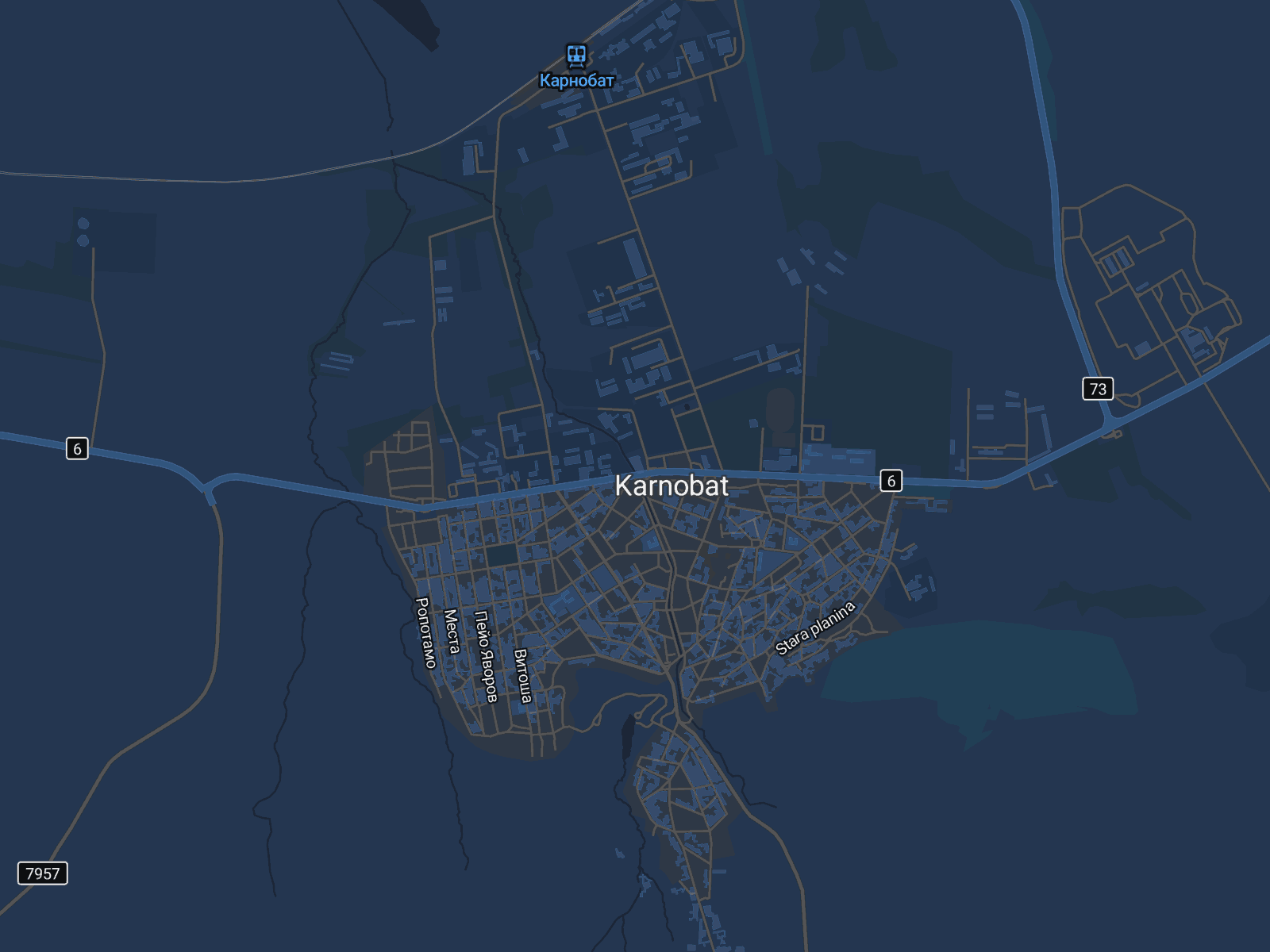 Карта на Карнобат