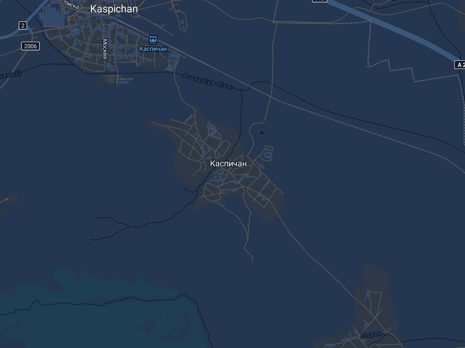 Карта на Каспичан