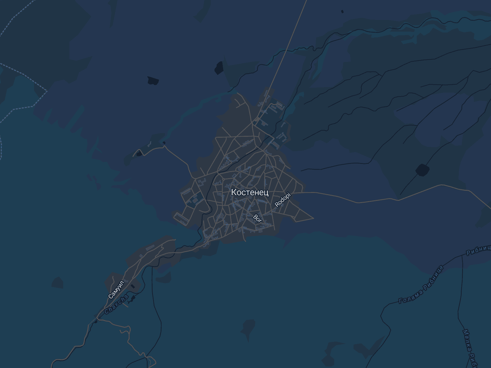 Карта на Костенец