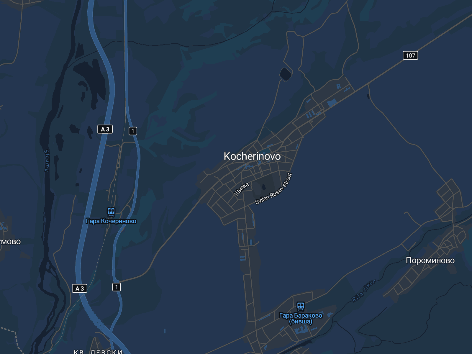 Карта на Кочериново