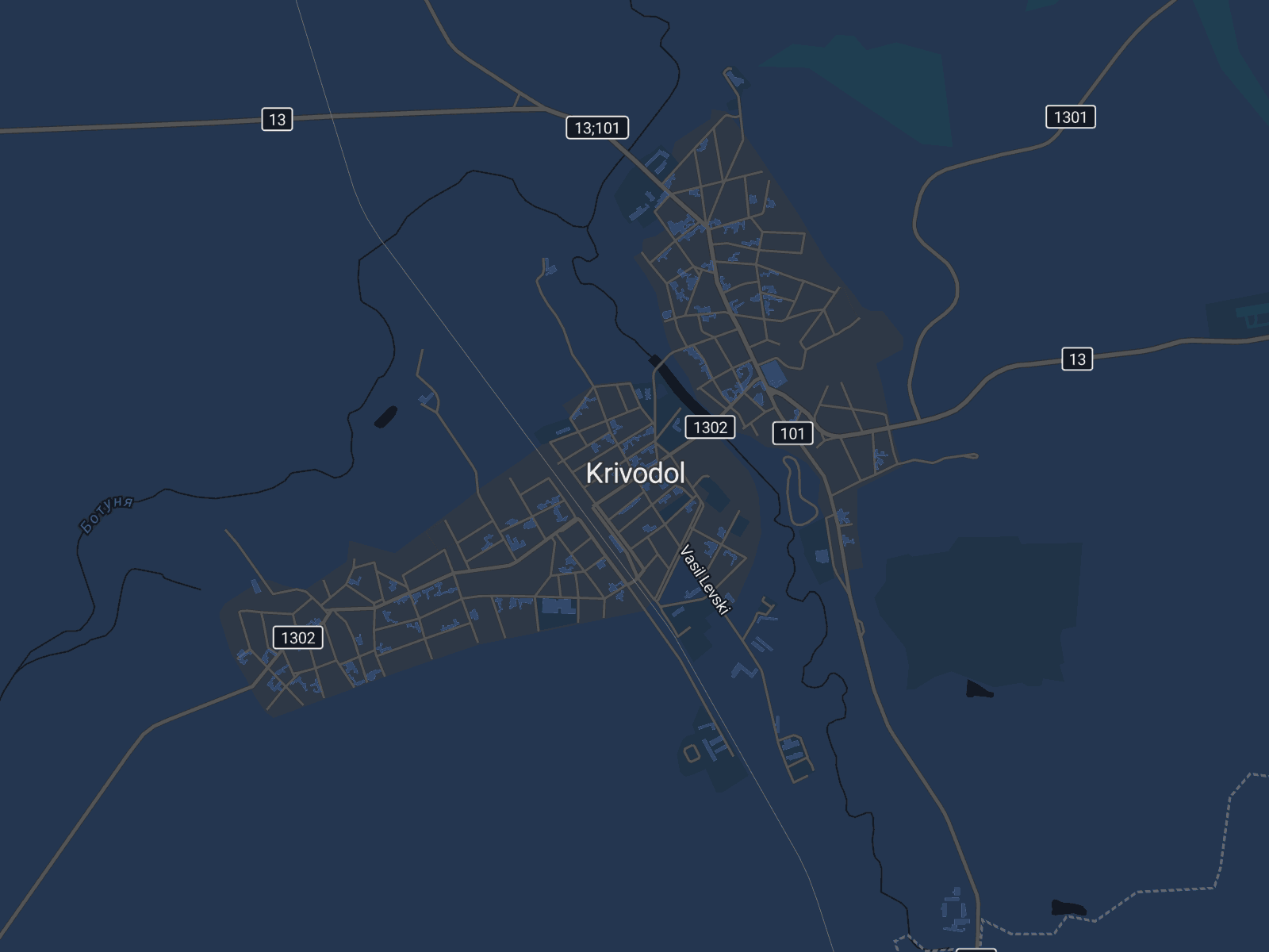 Карта на Криводол