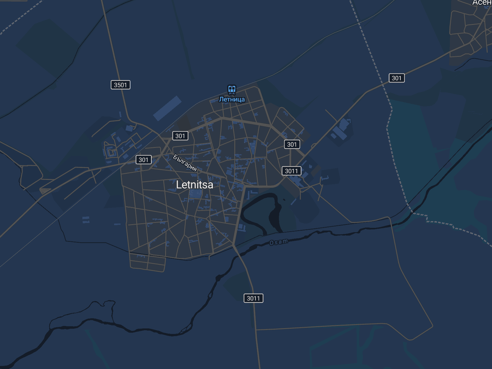 Карта на Летница