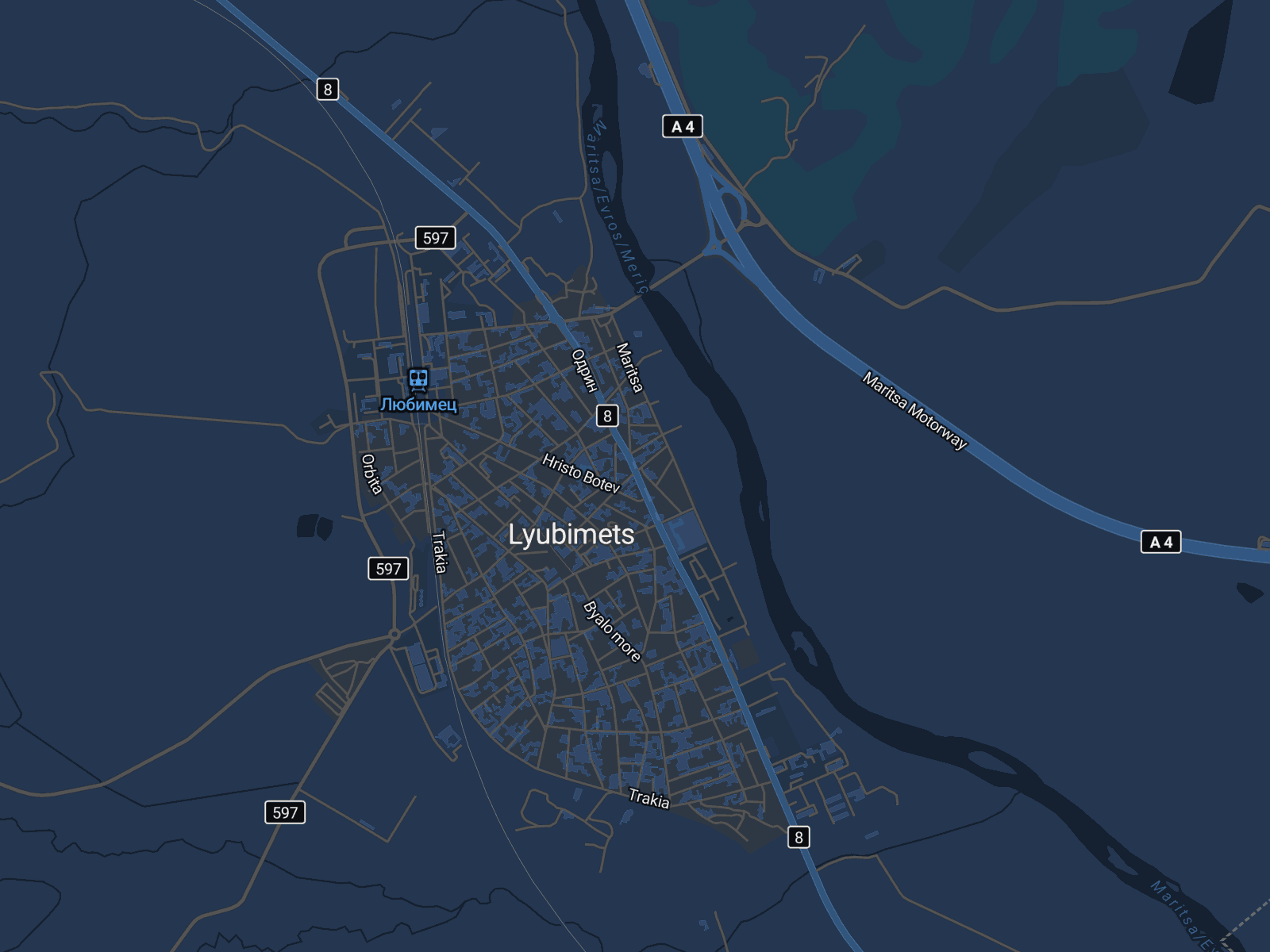 Карта на Любимец