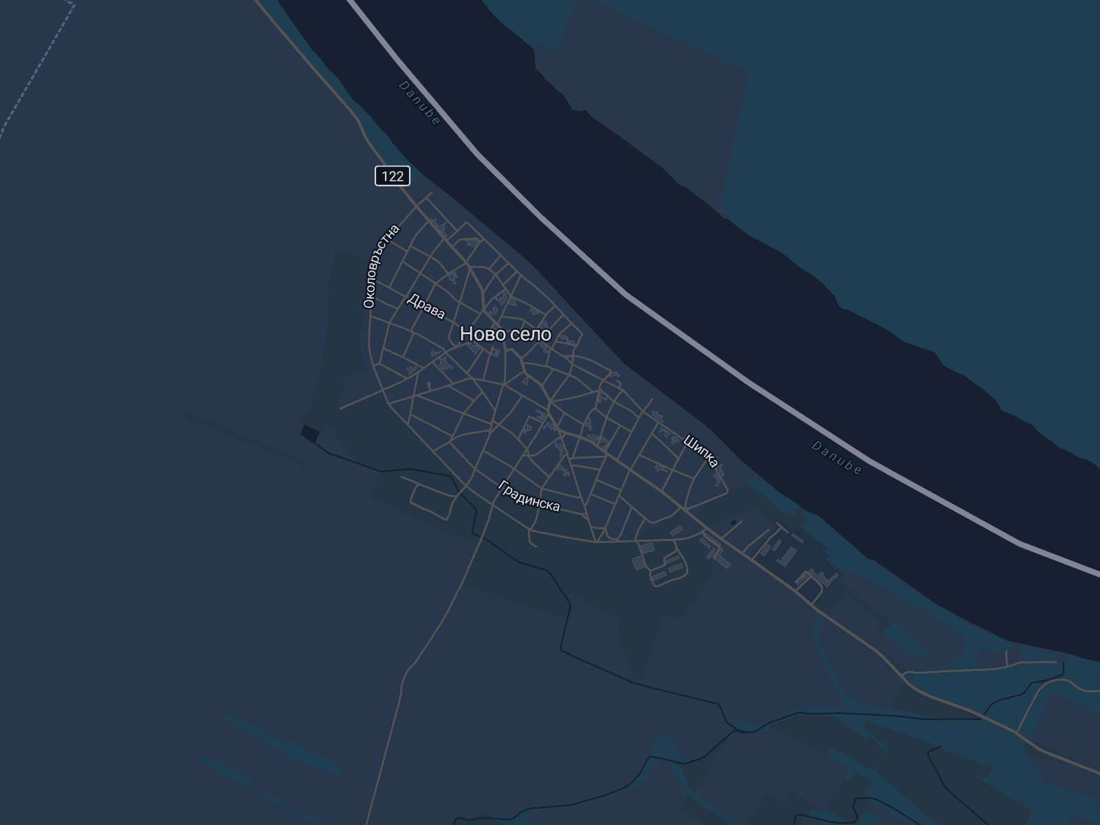 Карта на Ново село