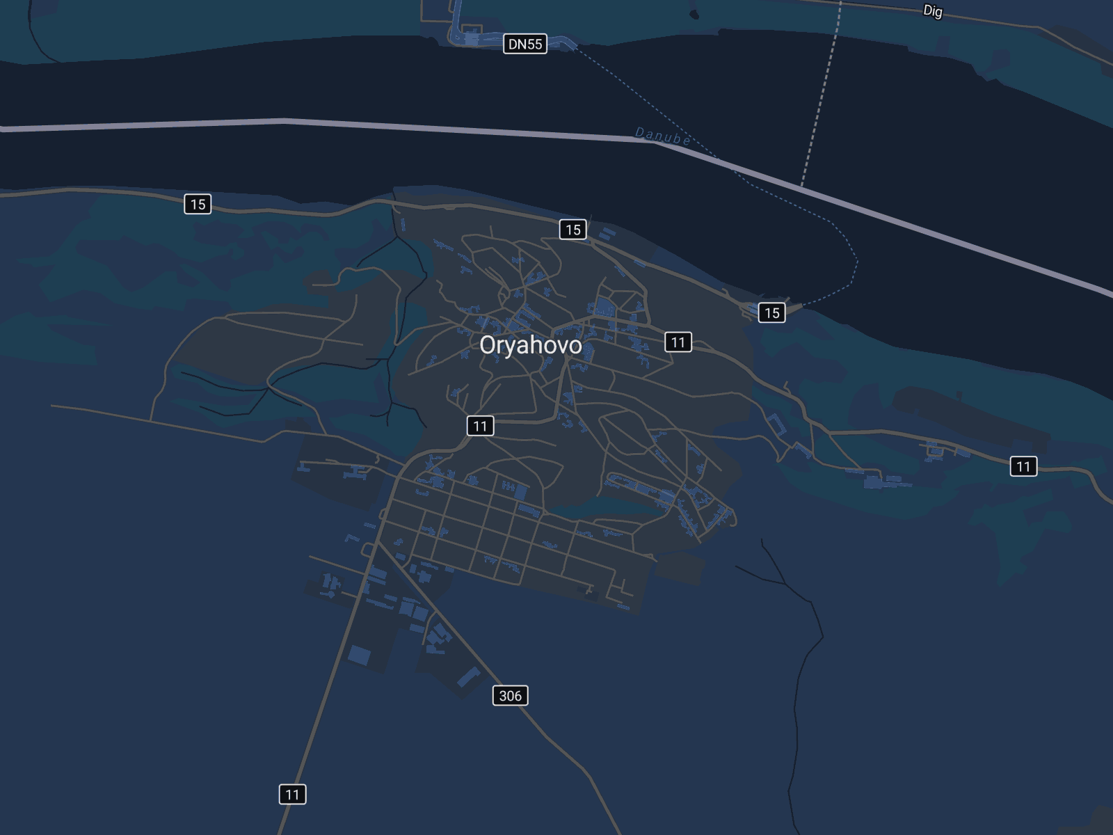 Карта на Оряхово