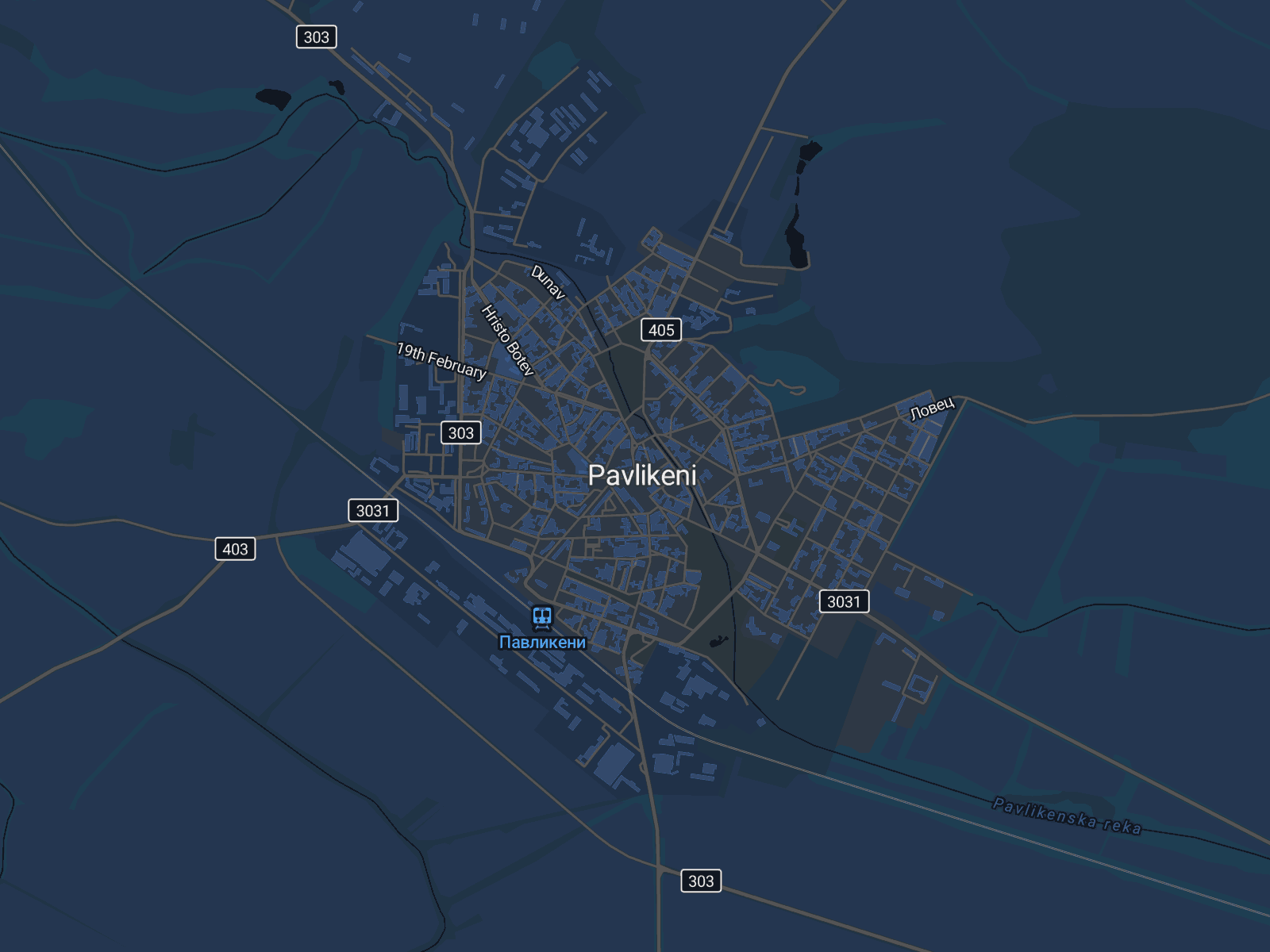 Карта на Павликени